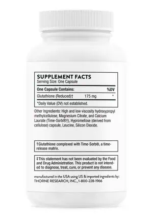 Thorne Glutathione-SR - A sustained-release glutathione supplement for antioxidant and detoxification support.