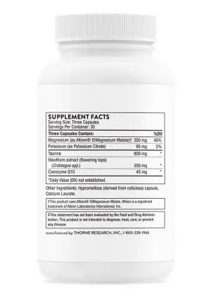 Thorne Q10 Plus - A CoQ10, Magnesium, and Hawthorn formula for cardiovascular and mitochondrial support.
