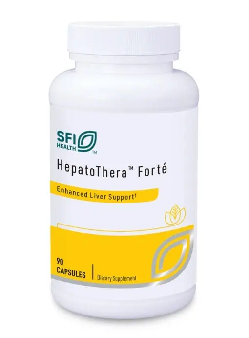 Hepatothera™ Forté - An enhanced liver support formula with Milk Thistle, NAC, and Selenium.