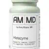 Histazyme A patented enzyme formula that helps break down food-derived histamines in the digestive tract