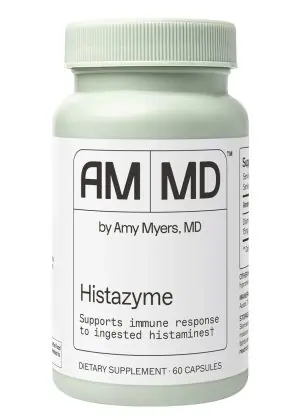 Histazyme A patented enzyme formula that helps break down food-derived histamines in the digestive tract