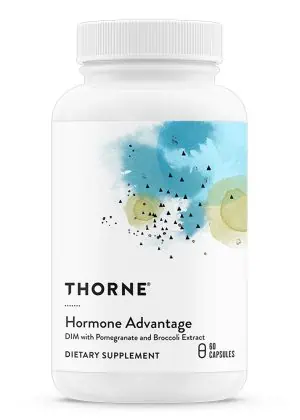 Thorne Hormone Advantage (DIM Advantage) - A DIM, Pomegranate, and Sulforaphane formula for healthy estrogen metabolism.