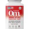 Om Immune Defense Mushroom Superfood Capsules (90 count) - with Reishi, Turkey Tail, and Vitamin C for immune support.