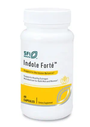 SFI Health Indole Forté - I3C and DIM supplement for healthy estrogen metabolism.