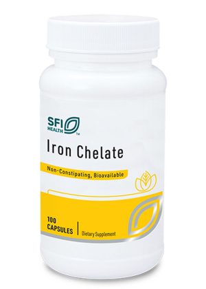 Iron Chelate - 30 mg of Ferrochel® chelated iron for a gentle, non-constipating supplement.
