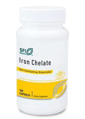 Iron Chelate - 30 mg of Ferrochel® chelated iron for a gentle, non-constipating supplement.