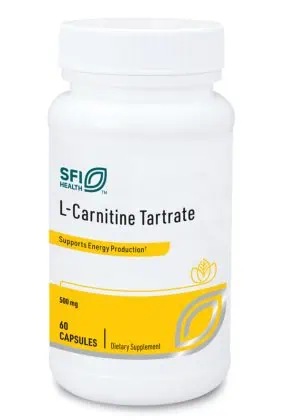 L-Carnitine Tartrate - 500mg of stable Carnipure® L-Carnitine for energy and metabolism.