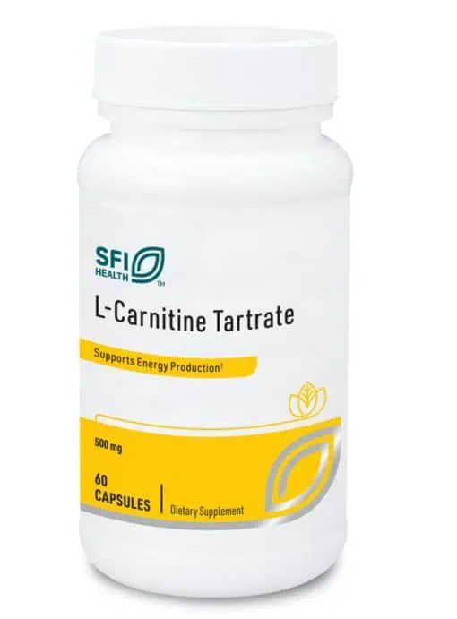 L-Carnitine Tartrate - 500mg of stable Carnipure® L-Carnitine for energy and metabolism.