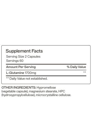 L-Glutamine Capsules Nourishes and supports gut cell regeneration