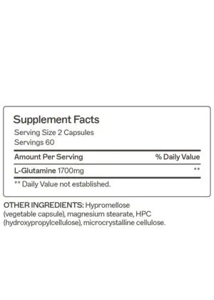 L-Glutamine Capsules Nourishes and supports gut cell regeneration