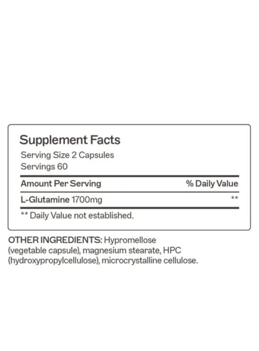 L-Glutamine Capsules Nourishes and supports gut cell regeneration