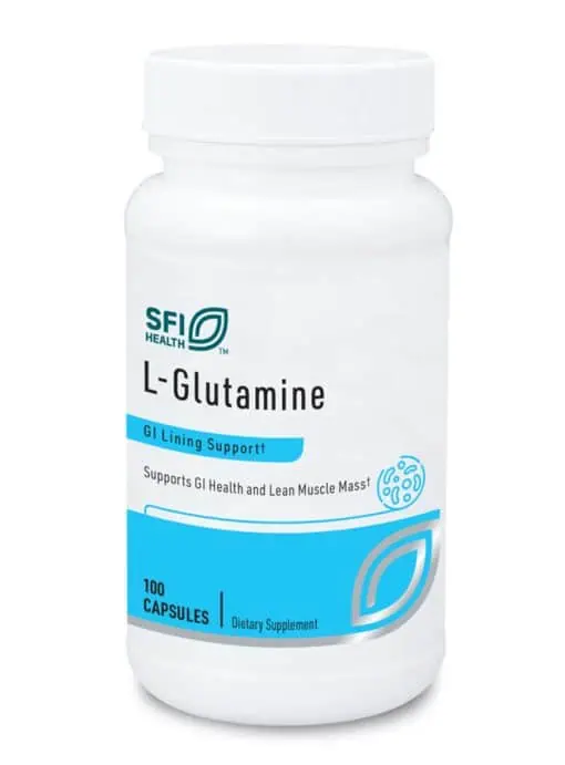 SFI Health L-Glutamine - 500mg free form L-Glutamine for GI health and lean muscle support.