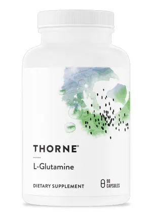 Thorne L-Glutamine - Amino acid supplement for gut health, immune function, and muscle recovery.