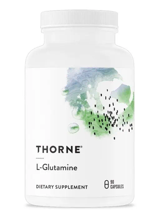 Thorne L-Glutamine - Amino acid supplement for gut health, immune function, and muscle recovery.