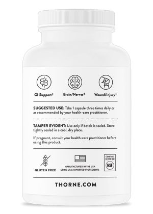 Thorne L-Glutamine - Amino acid supplement for gut health, immune function, and muscle recovery.