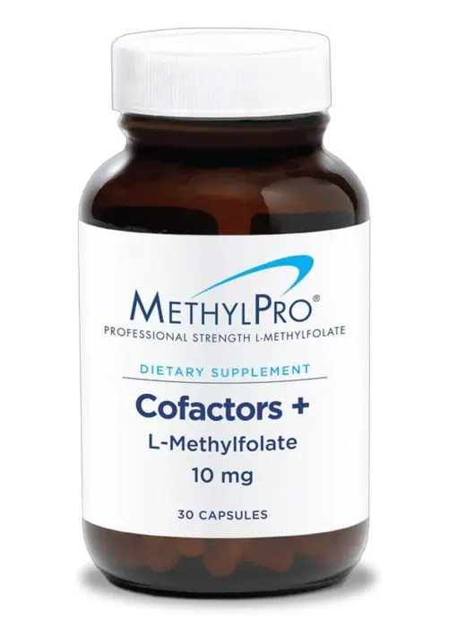 MethylPro L-Methylfolate 10 mg + Cofactors - Active folate with B6, B12, and Magnesium for advanced methylation support.