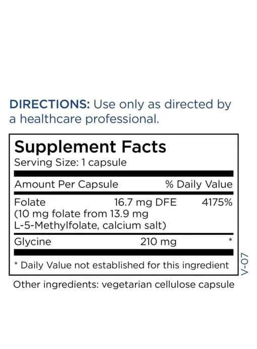MethylPro L-Methylfolate 10 mg - A high-potency, active folate supplement for advanced methylation support.