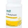 L-Methylfolate - 1,700 mcg DFE of bioactive Metafolin L-5-MTHF for methylation support.