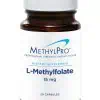 MethylPro L-Methylfolate 15 mg - High-potency active folate with glycine for advanced methylation support.