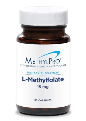 MethylPro L-Methylfolate 15 mg - High-potency active folate with glycine for advanced methylation support.