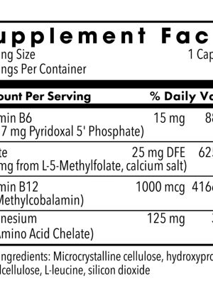 MethylPro L-Methylfolate 15 mg + Cofactors - High-potency active folate with B6, B12, and Magnesium for methylation support.