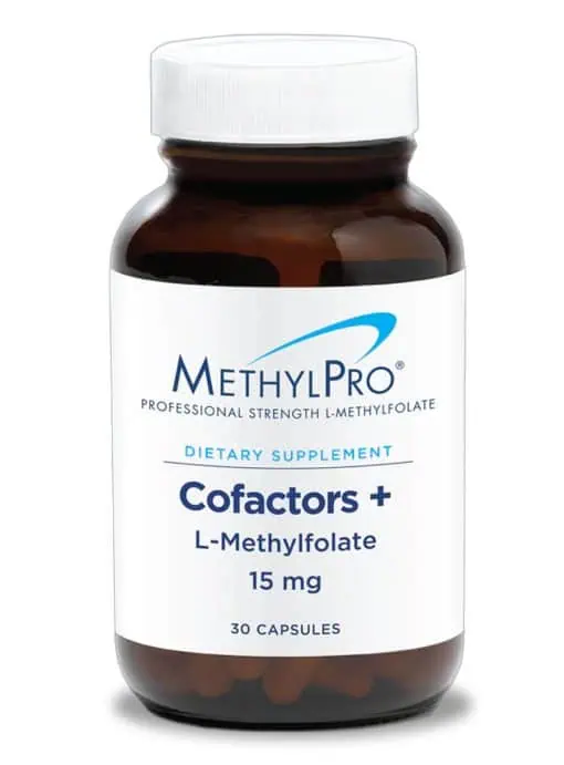 MethylPro L-Methylfolate 15 mg + Cofactors - High-potency active folate with B6, B12, and Magnesium for methylation support.