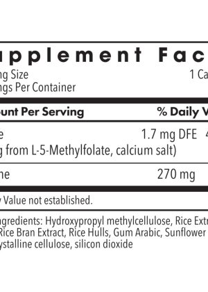 MethylPro L-Methylfolate 1 mg - Active folate with glycine for foundational methylation support.