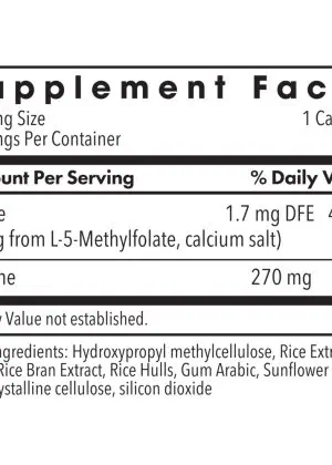 MethylPro L-Methylfolate 1 mg - Active folate with glycine for foundational methylation support.