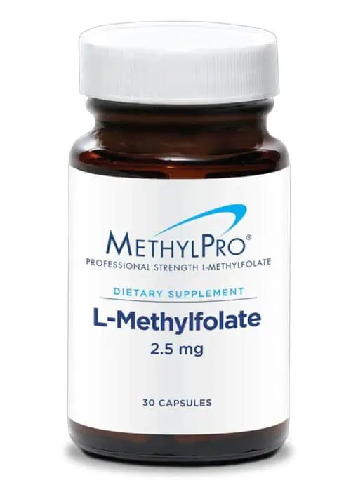 MethylPro L-Methylfolate 2.5 mg - Active folate with glycine for gentle mood and methylation support.