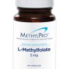 MethylPro L-Methylfolate 5 mg - A high-potency, active folate supplement for methylation and mood support.