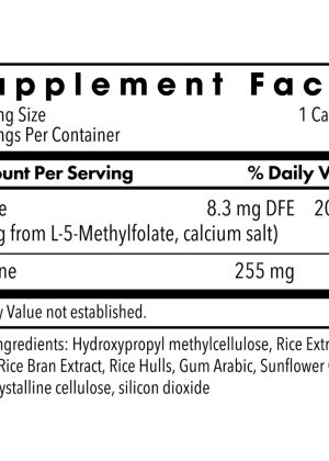 MethylPro L-Methylfolate 5 mg - A high-potency, active folate supplement for methylation and mood support.