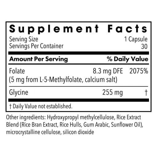 MethylPro L-Methylfolate 5 mg - A high-potency, active folate supplement for methylation and mood support.