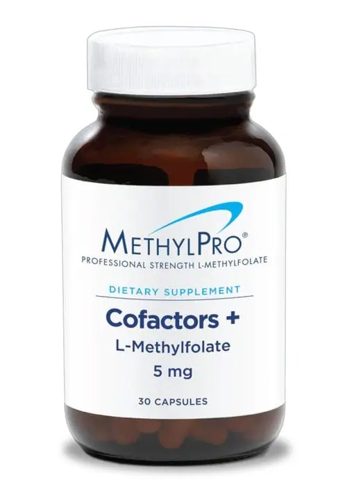 MethylPro L-Methylfolate 5 mg + Cofactors - Active folate with B6, B12, and Magnesium for methylation and mood support.