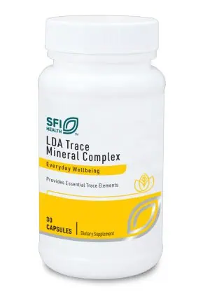 LDA Trace Mineral Complex - A comprehensive, iron-free formula with 11 essential trace minerals.