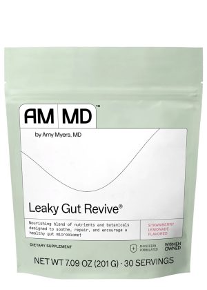 Leaky Gut Revive - Strawberry Lemonade Nourishing blend of nutrients and botanicals designed to soothe, repair, and encourage a healthy gut microbiome