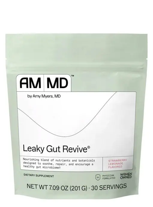 Leaky Gut Revive - Strawberry Lemonade Nourishing blend of nutrients and botanicals designed to soothe, repair, and encourage a healthy gut microbiome