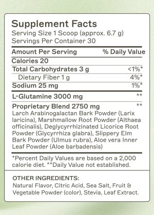 Leaky Gut Revive - Strawberry Lemonade Nourishing blend of nutrients and botanicals designed to soothe, repair, and encourage a healthy gut microbiome