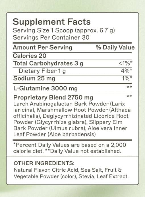 Leaky Gut Revive - Strawberry Lemonade Nourishing blend of nutrients and botanicals designed to soothe, repair, and encourage a healthy gut microbiome