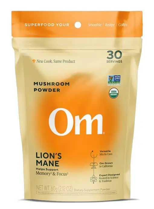 Lion’s Mane Organic Mushroom Powder Helps support memory & focus