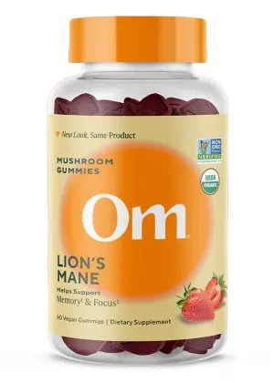 Lion’s Mane Mushroom Gummies Helps support memory & focus Delicious strawberry flavor