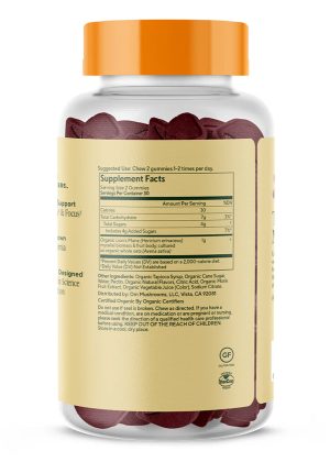 Lion’s Mane Mushroom Gummies Helps support memory & focus Delicious strawberry flavor