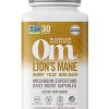 Om Organic Lion's Mane Mushroom Capsules - A superfood supplement for cognitive function and nerve support.