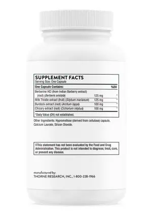 Thorne Liver Cleanse - A botanical formula with milk thistle and berberine for liver detox and GI support.