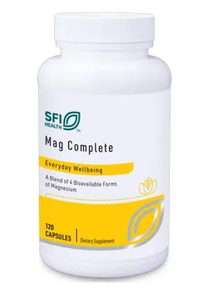 SFI Health Mag Complete - A blend of four bioavailable forms of magnesium for energy and nerve function.