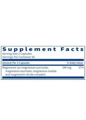 SFI Health Mag Complete - A blend of four bioavailable forms of magnesium for energy and nerve function.