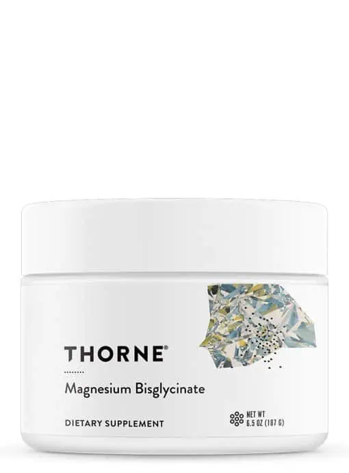 Thorne Magnesium Bisglycinate - A calming, absorbable magnesium powder for sleep, stress, and muscle relaxation.
