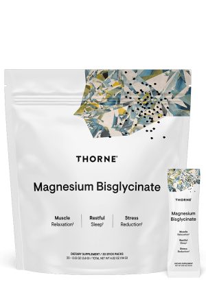 Thorne Magnesium Bisglycinate - A calming, absorbable magnesium powder for sleep, stress, and muscle relaxation.