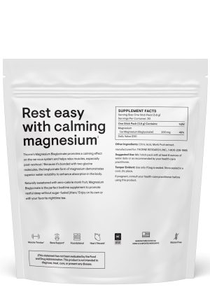 Thorne Magnesium Bisglycinate - A calming, absorbable magnesium powder for sleep, stress, and muscle relaxation.
