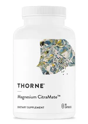 Thorne Magnesium CitraMate - A highly absorbable blend of magnesium citrate and malate for muscle, heart, and bone support.