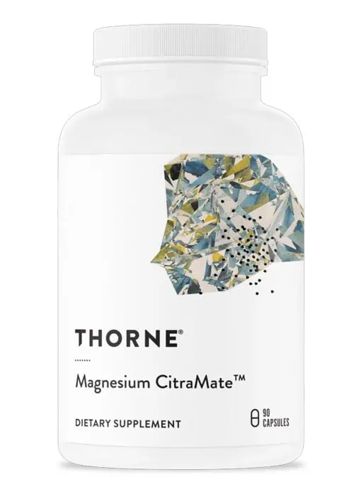 Thorne Magnesium CitraMate - A highly absorbable blend of magnesium citrate and malate for muscle, heart, and bone support.